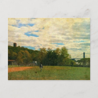 Cartão Postal Cloisters e George Washington Bridge