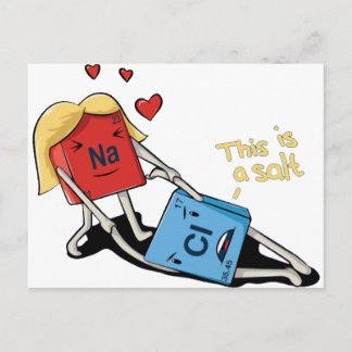Cartão Postal Cloreto de sódio