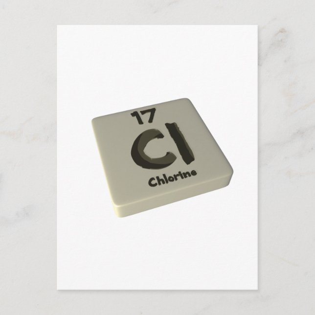 Cartão Postal Cloro Cl (Frente)
