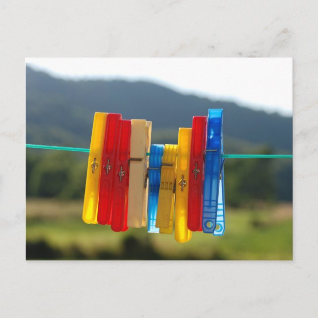 Cartão Postal Clothespins (Frente)