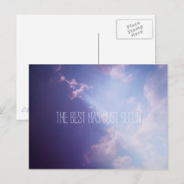 Cartão Postal Clouds Sky Inspirational Cote Foto Cênica