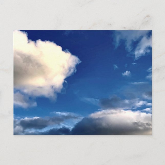 Cartão Postal Clouds with Blue Sky Outdoor Photography (Frente)