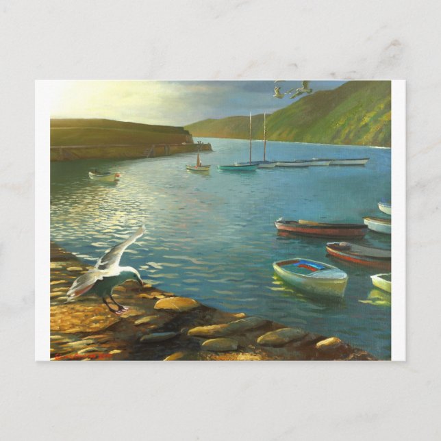 Cartão Postal Clovelly - Olhando para fora (Frente)