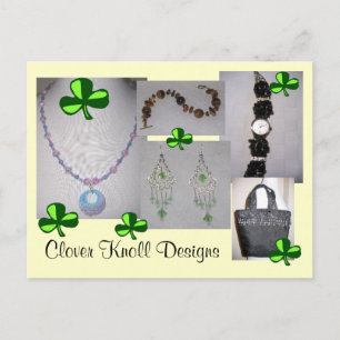 Cartão Postal Clover Knoll Designs Postcard