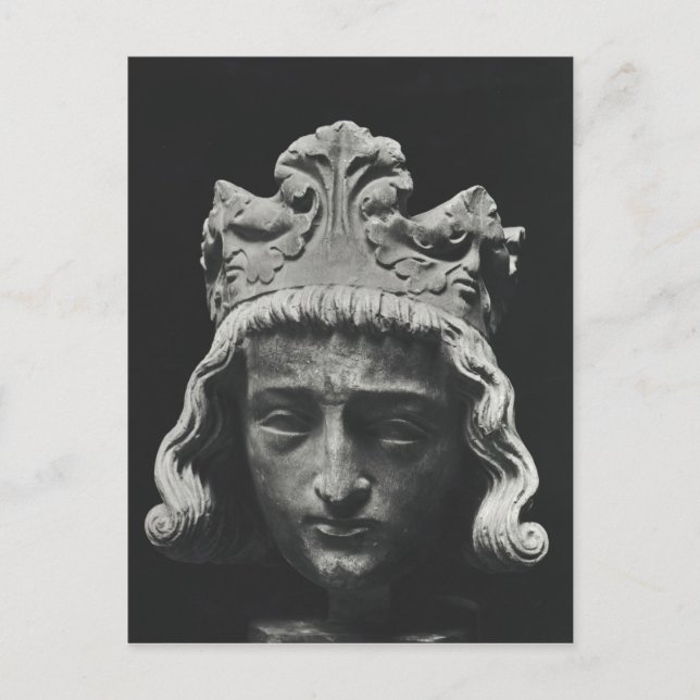 Cartão Postal Clovis II, Merovingian Frankish (Frente)