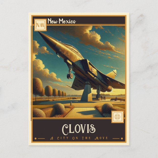Cartão Postal Clovis, Novo México | Vintage (Frente)