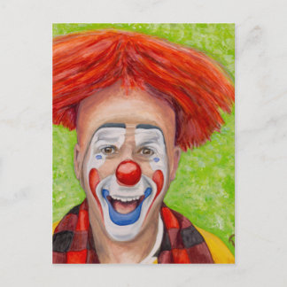 Cartão Postal Clown Steven Daniel Copeland