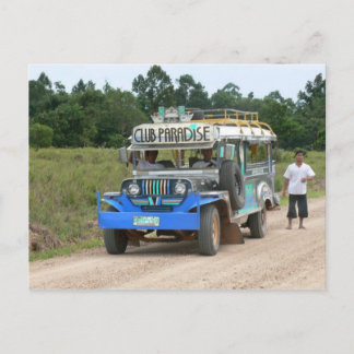 Cartão Postal Club Paradise Jeepney