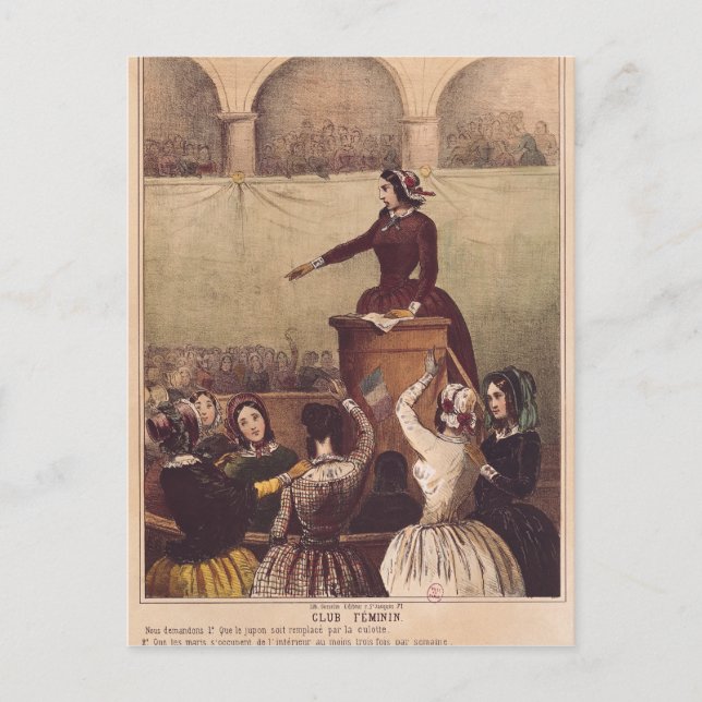 Cartão Postal Clube das Mulheres, c.1848 (Frente)