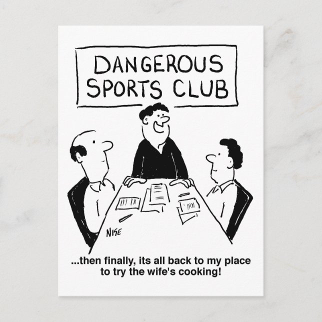 Cartão Postal Clube de Esportes Perigosos (Frente)