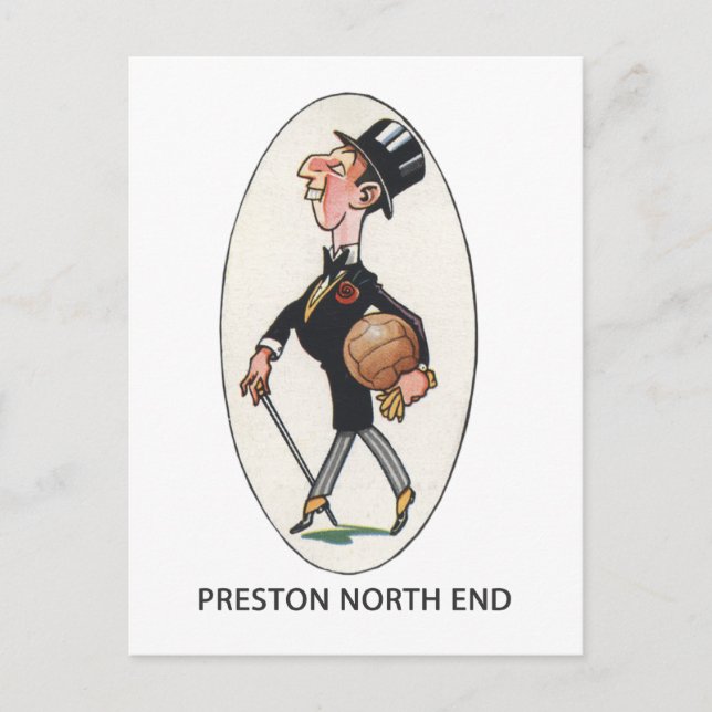 Cartão Postal Clube de Futebol Preston North End (Frente)