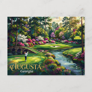 Cartão Postal Clube de Golfe Augusta National EUA