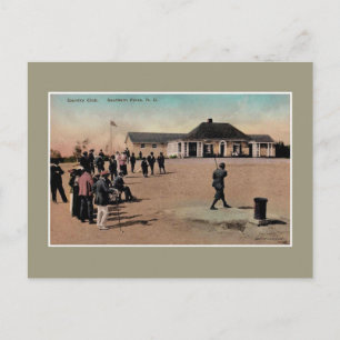 Cartão Postal Clube de golfe do campo Southern Pines NC