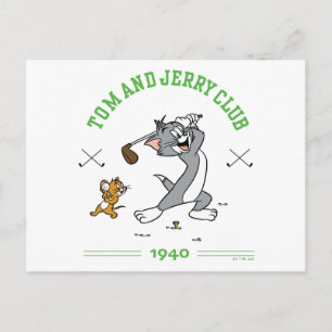 Cartão Postal Clube de Golfe do Tom & Jerry 1940