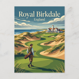Cartão Postal Clube de Golfe Royal Birkdale, Inglaterra