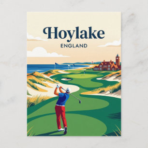 Cartão Postal Clube de Golfe Royal Liverpool Hoylake Inglaterra