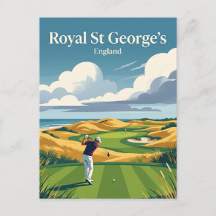 Cartão Postal Clube de Golfe Royal St George's Inglaterra