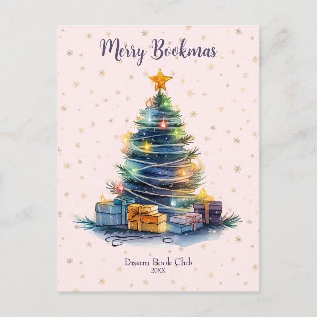 Cartão Postal Clube de Leitura Feliz Natal (Frente)