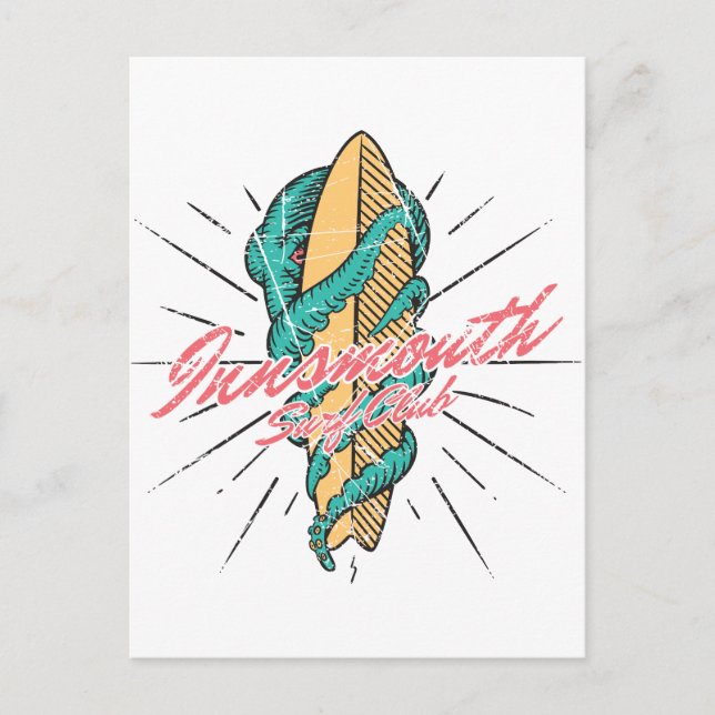 Cartão Postal Clube de Surf de Innsmouth (Frente)