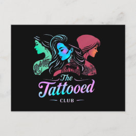 Cartão Postal Clube Tatuado das Mulheres, Rainbow Colors