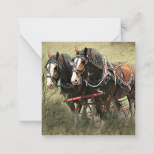 Cartão postal Clydesdale com Vintage Weathered