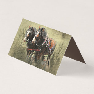 Cartão postal Clydesdale com Vintage Weathered