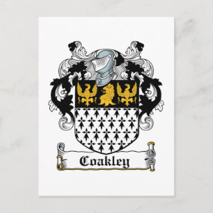 Cartão Postal Coakley Family Crest