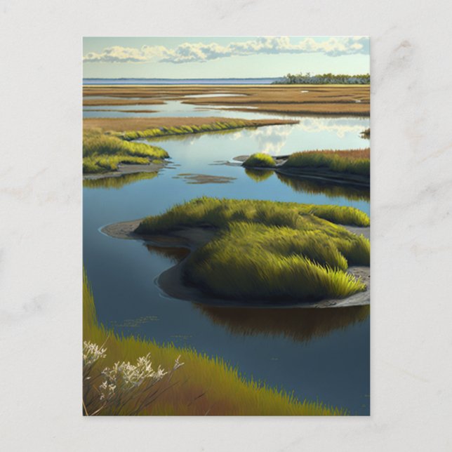Cartão Postal Coastal Tranquility (Frente)