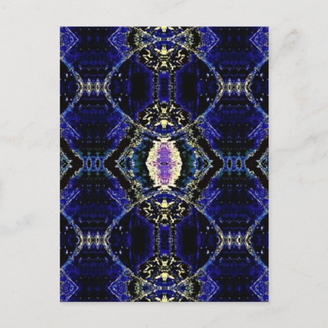 Cartão Postal Cobalto Etch (Frente)
