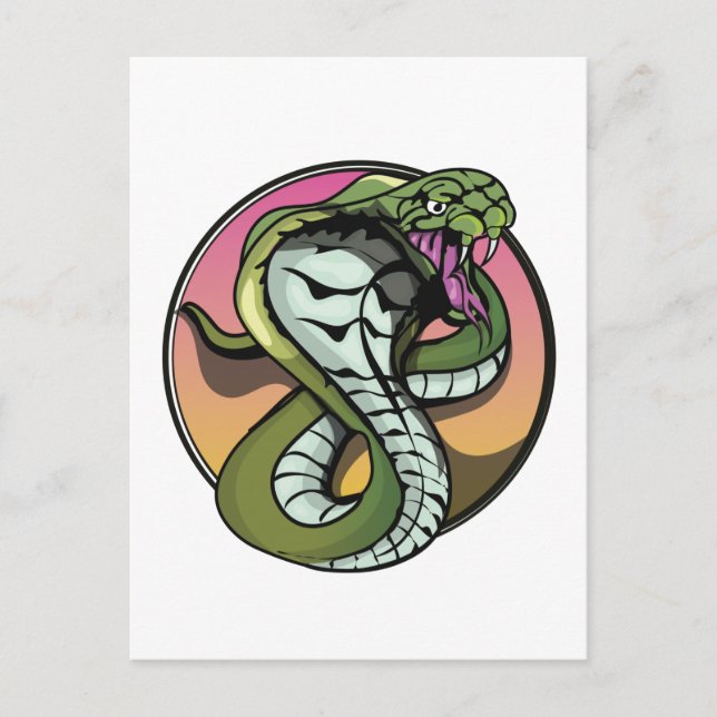 Cartão Postal Cobra (Frente)