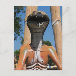 Cartão Postal Cobra AKA Cobra Head ... Inferno budista