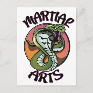Cartão Postal Cobra de Artes Marciais