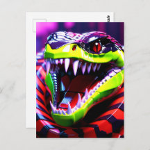 Cobra de cobra com lábios verdes de cal e sobrance