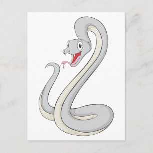 Cartão Postal Cobra de Mamba Preta