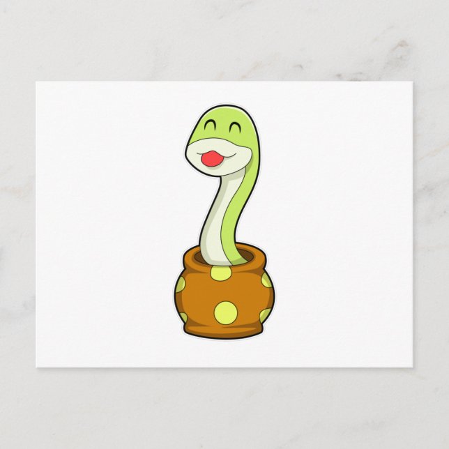 Cartão Postal Cobra em Jar (Frente)