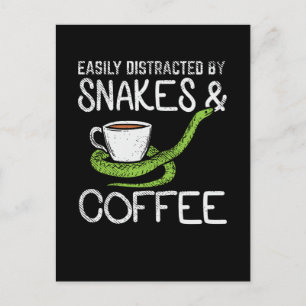 Cartão Postal Cobras e café
