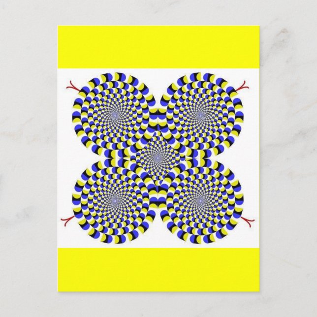 Cartão Postal Cobras rotativas (Frente)