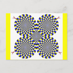 Cartão Postal Cobras rotativas