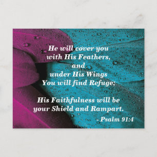 Cartão Postal Cobre-me com as Suas Penas