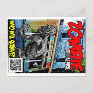 Cartão Postal Cobrir Apocalypse Zombie