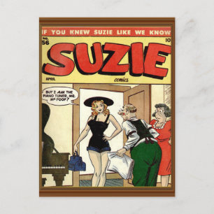 Cartão Postal Cobrir Clássico Vintage Suzie