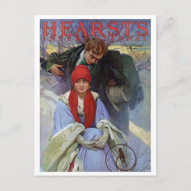 Cartão Postal Cobrir da Revista, Alphonse Mucha (Frente)