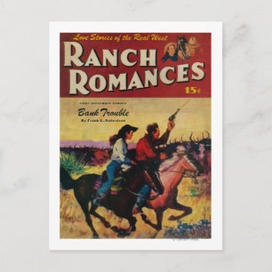 Cartão Postal Cobrir da Revista Ranch Romances