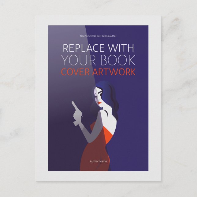 Cartão Postal Cobrir de Livro | Promocional de Lançamento do Liv (Frente)