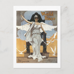 Cartão Postal Cobrir de Monteiro para a Paz mundial