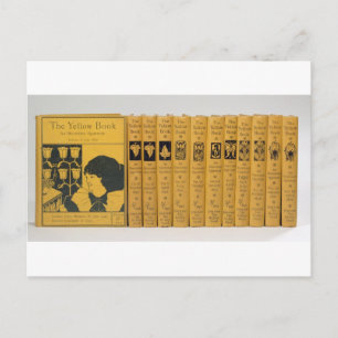 Cartão Postal Cobrir e designs de coluna para o livro amarelo, V