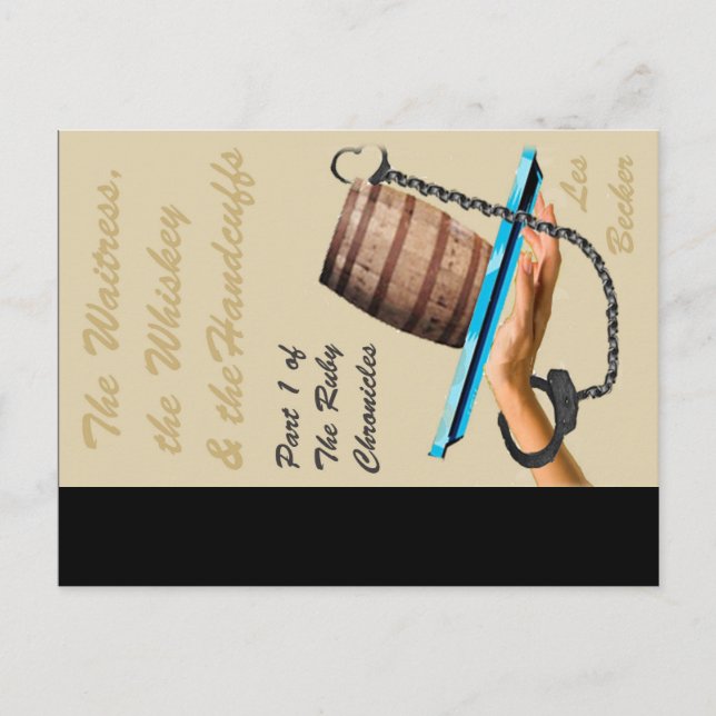 Cartão Postal cobrir "O Garçonete, o uísque e as algemas" (Frente)