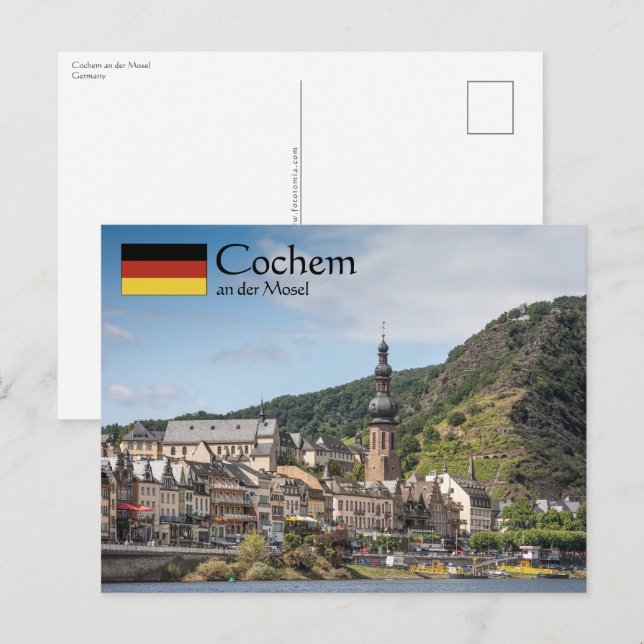 Cartão Postal Cochem Alemanha (Frente/Verso)