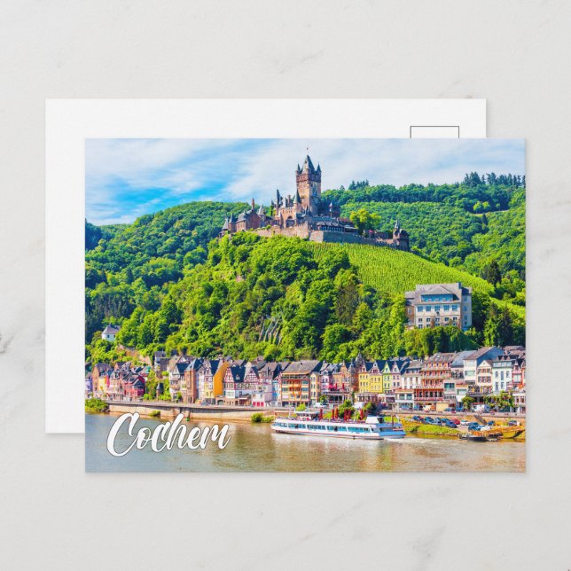 Cartão Postal Cochem Castle, Germany (Frente/Verso)