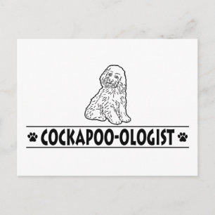 Cartão Postal Cockapoo Divertido